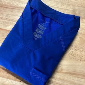 Mens Jaanuu 1 pocket Scrub‎ Top - Royal- X-Small